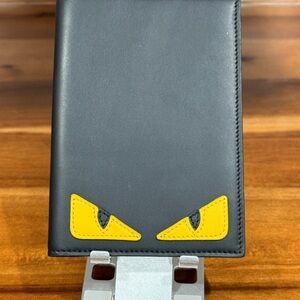 Fendi Monster “Bugs” Passport Wallet Holder, NEVER USED